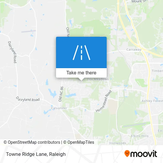 Towne Ridge Lane map