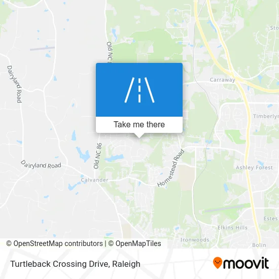 Turtleback Crossing Drive map
