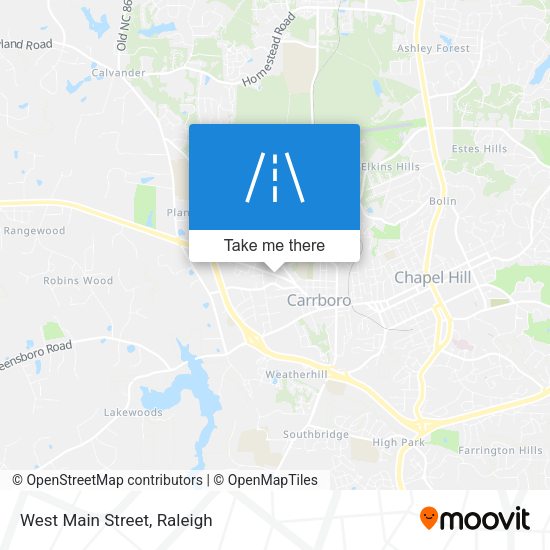 Mapa de West Main Street