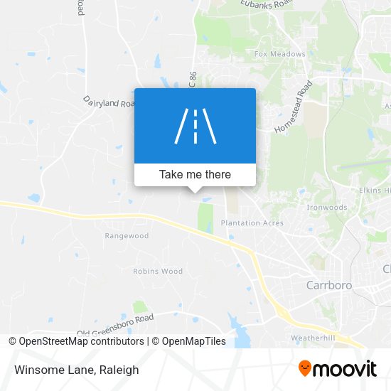 Mapa de Winsome Lane