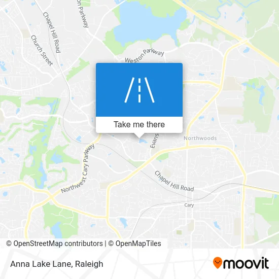 Anna Lake Lane map
