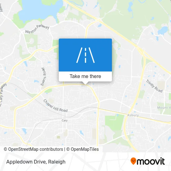 Appledown Drive map