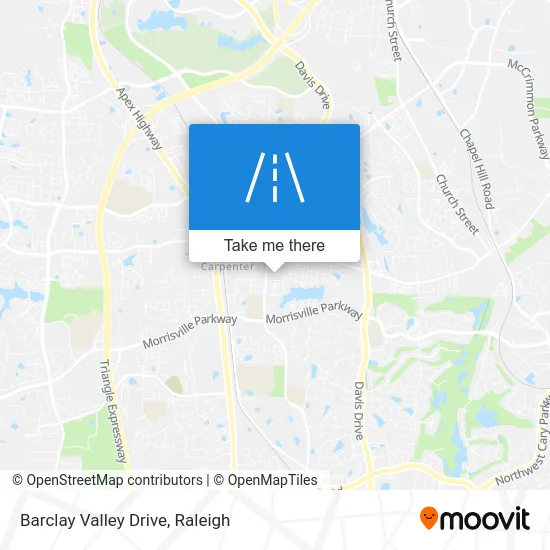 Barclay Valley Drive map