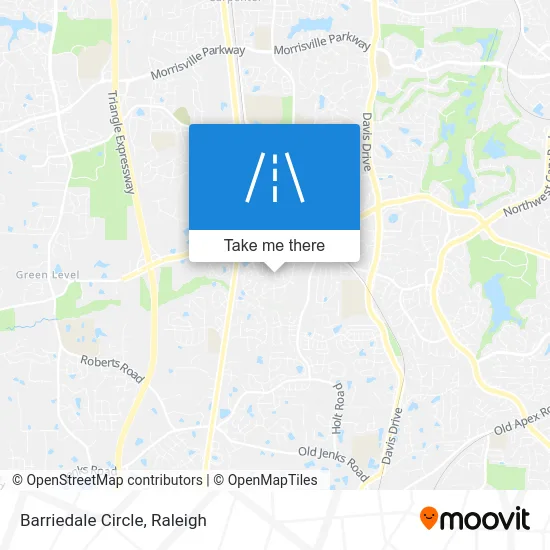 Barriedale Circle map