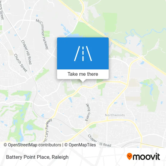 Battery Point Place map