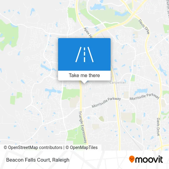 Beacon Falls Court map