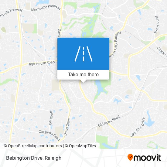 Bebington Drive map