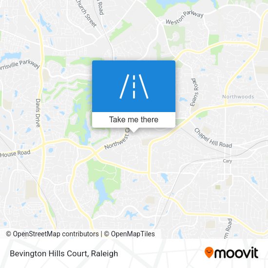 Mapa de Bevington Hills Court