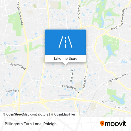 Billingrath Turn Lane map
