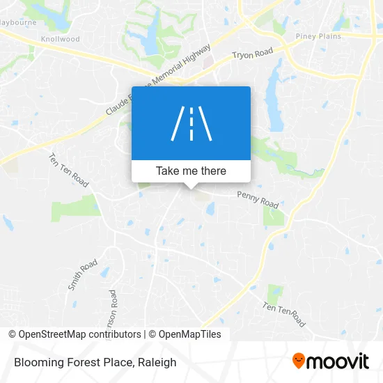 Blooming Forest Place map