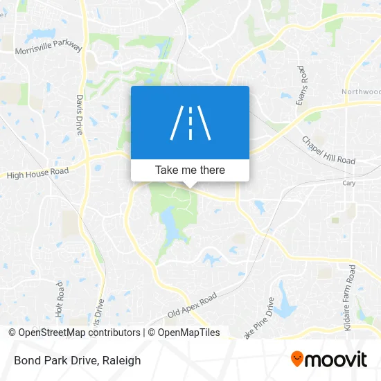 Bond Park Drive map