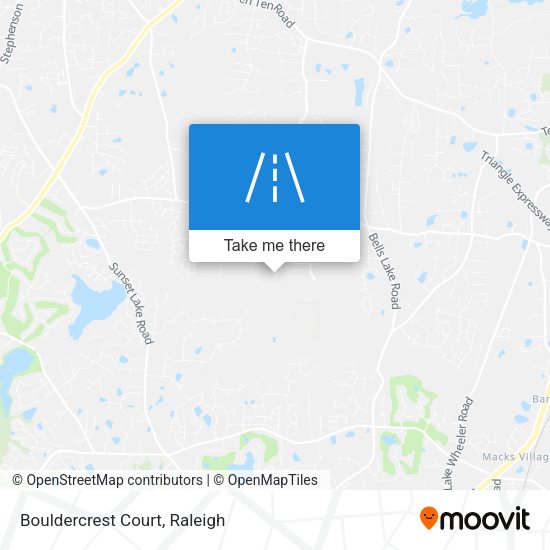 Mapa de Bouldercrest Court