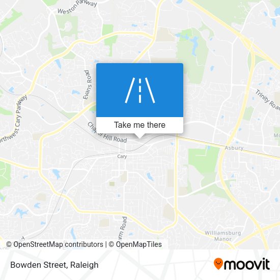 Mapa de Bowden Street