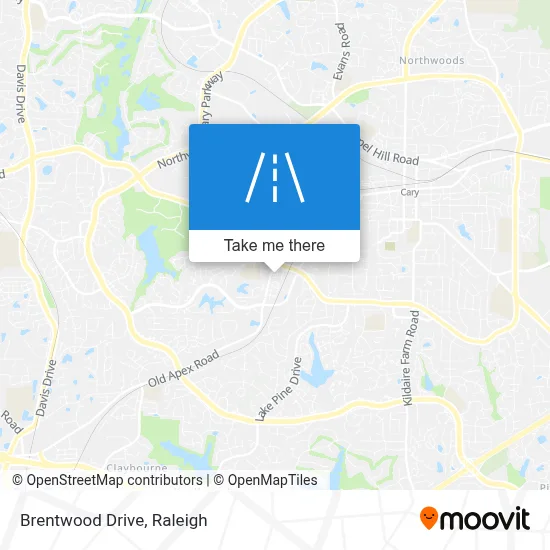 Brentwood Drive map