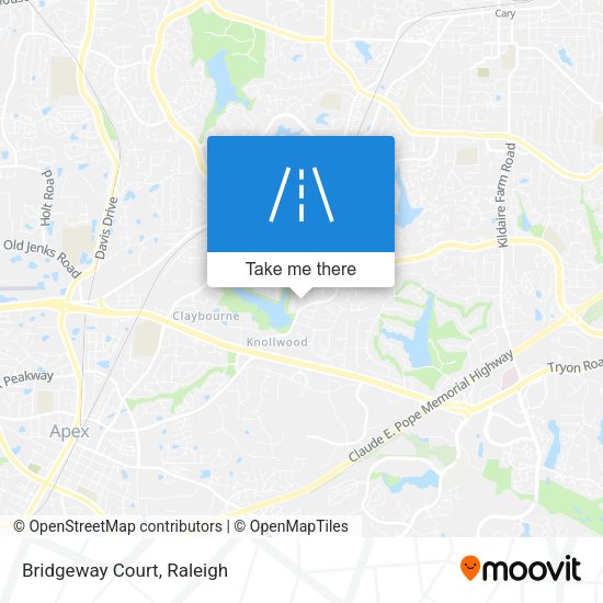 Mapa de Bridgeway Court