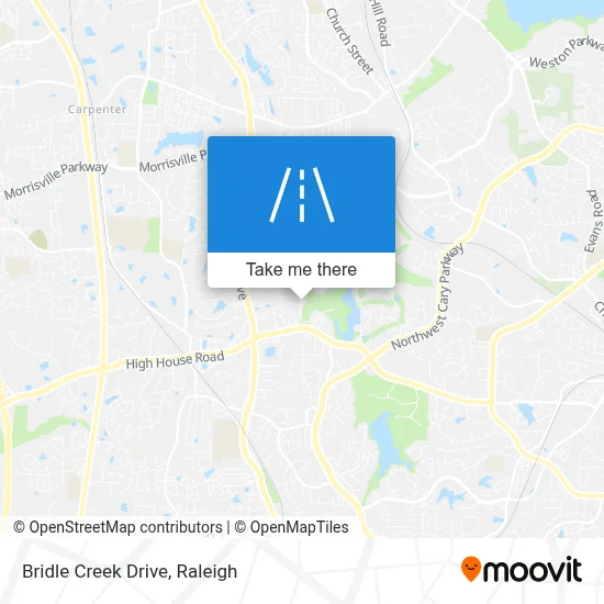 Bridle Creek Drive map