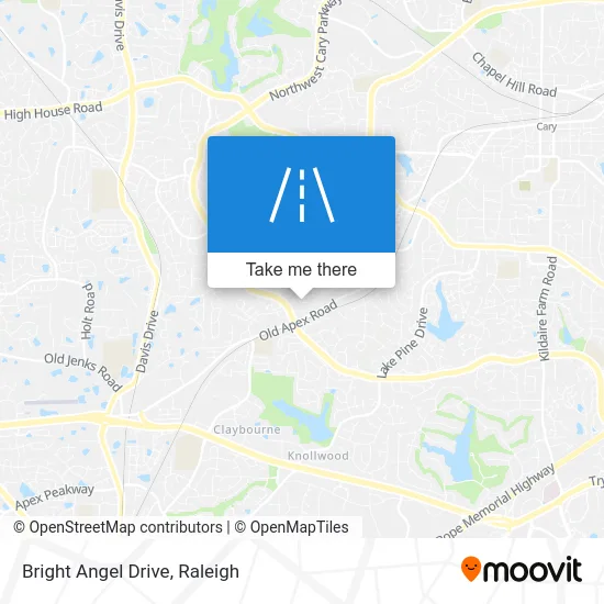 Bright Angel Drive map