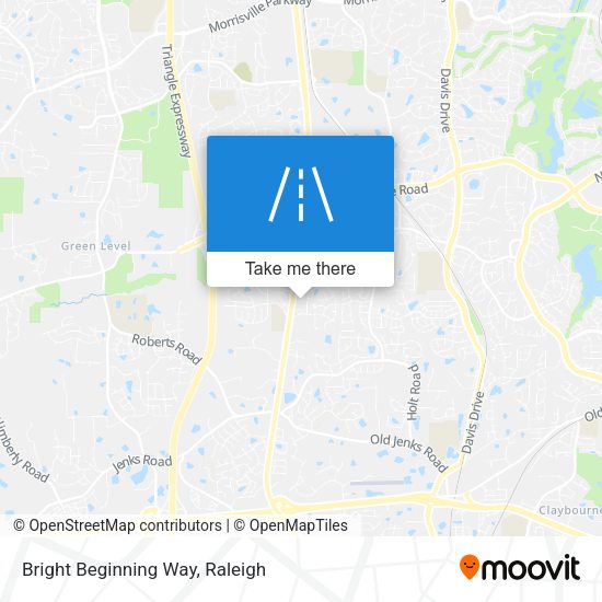 Bright Beginning Way map