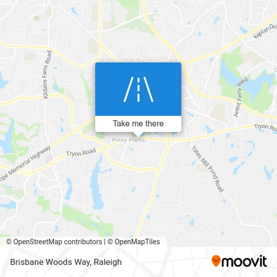 Brisbane Woods Way map
