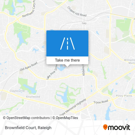 Brownfield Court map