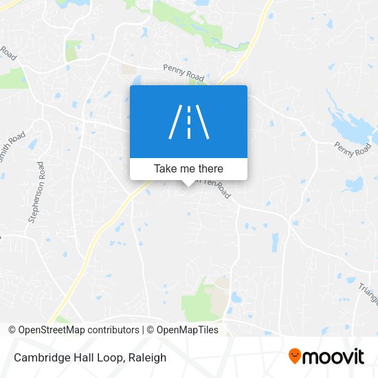 Cambridge Hall Loop map