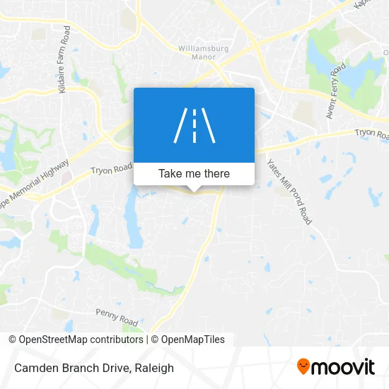 Camden Branch Drive map