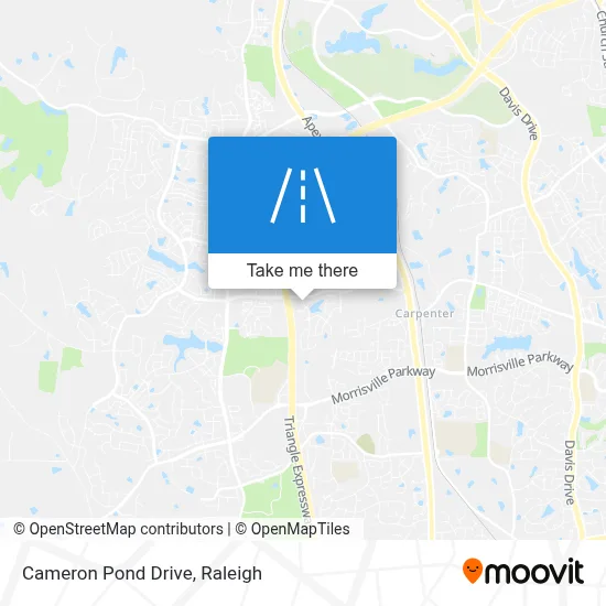 Cameron Pond Drive map