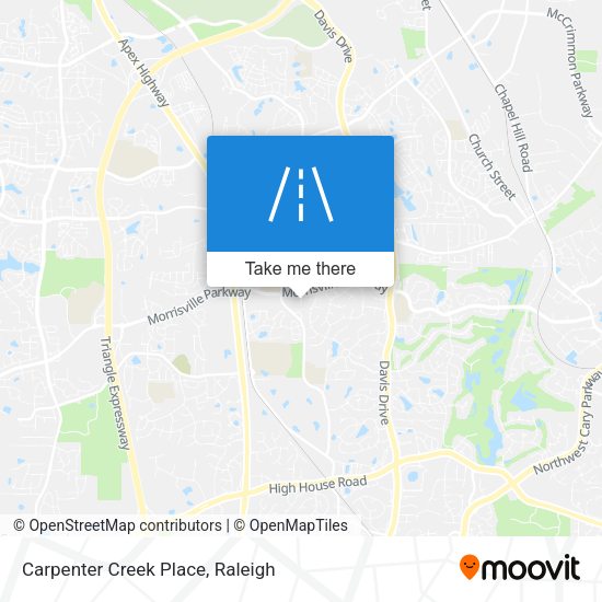 Carpenter Creek Place map