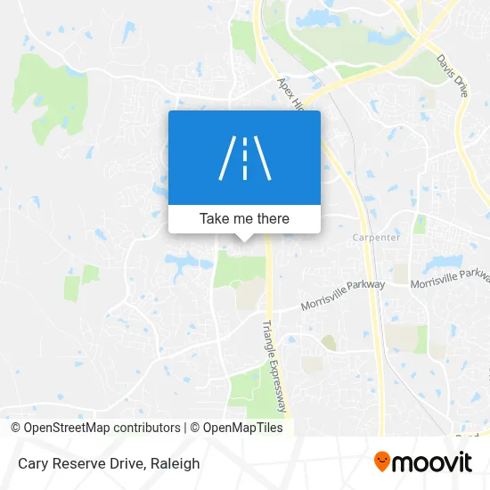 Cary Reserve Drive map
