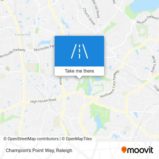 Champion's Point Way map