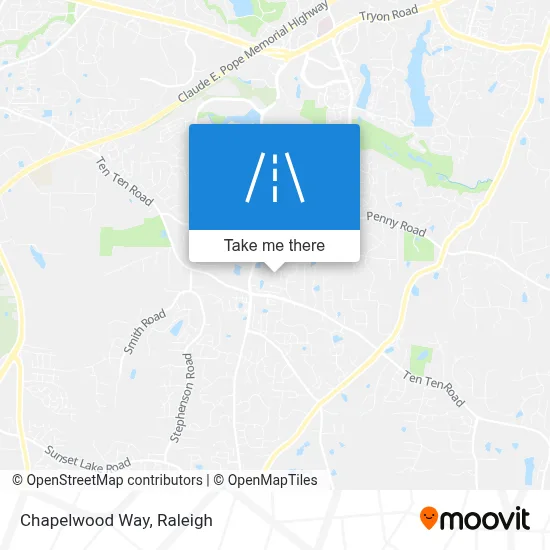Chapelwood Way map