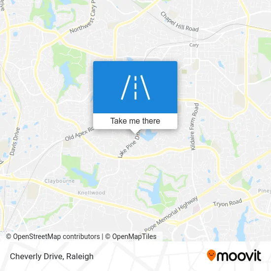 Cheverly Drive map