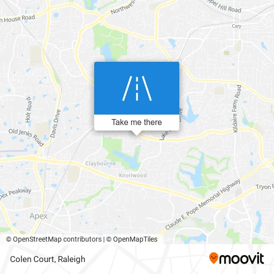 Colen Court map