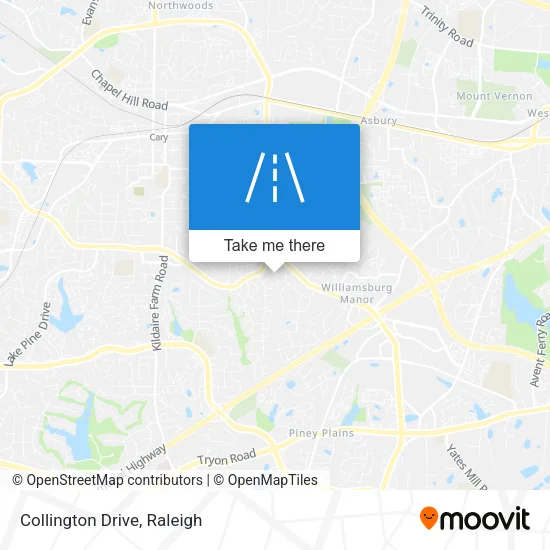 Collington Drive map