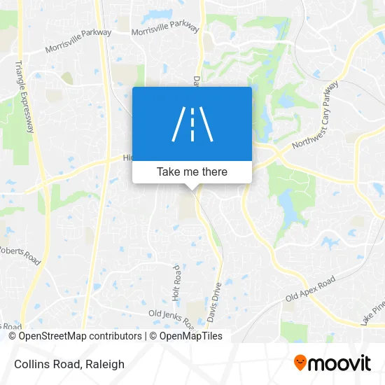 Collins Road map