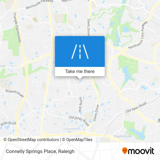 Connelly Springs Place map