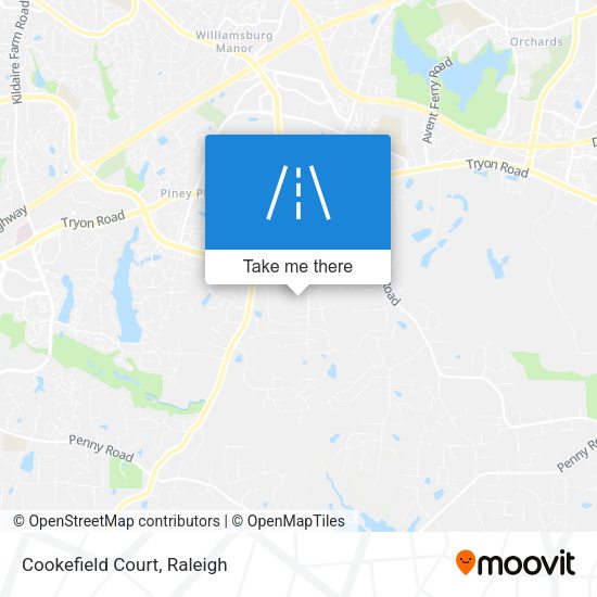 Mapa de Cookefield Court