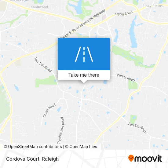 Cordova Court map
