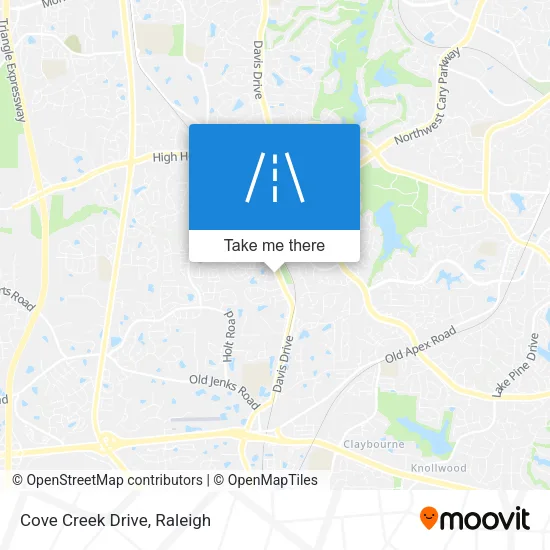 Cove Creek Drive map