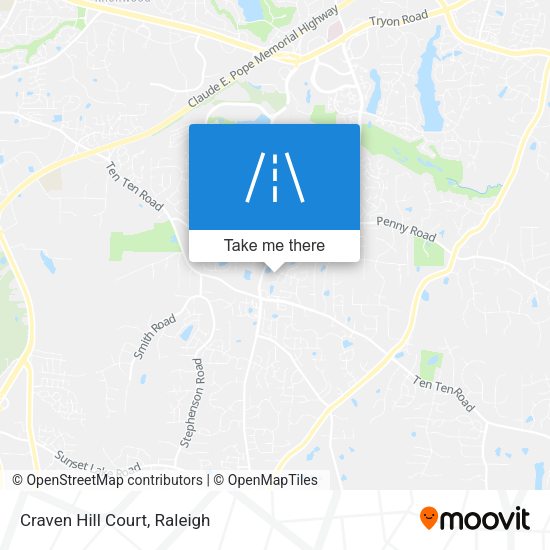 Craven Hill Court map