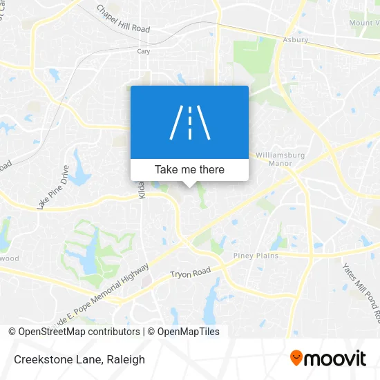 Creekstone Lane map