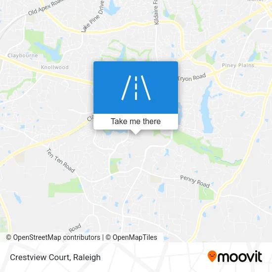 Crestview Court map