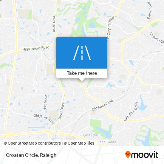 Mapa de Croatan Circle