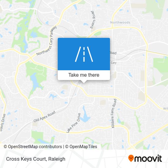 Mapa de Cross Keys Court