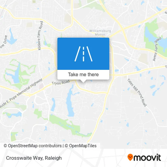 Crosswaite Way map