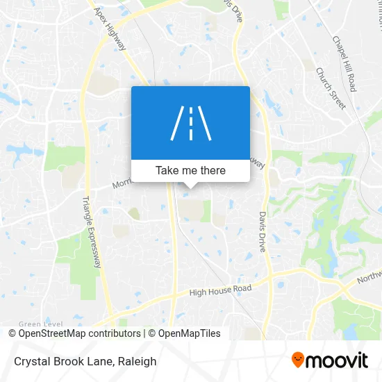 Crystal Brook Lane map