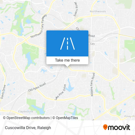 Cuscowilla Drive map