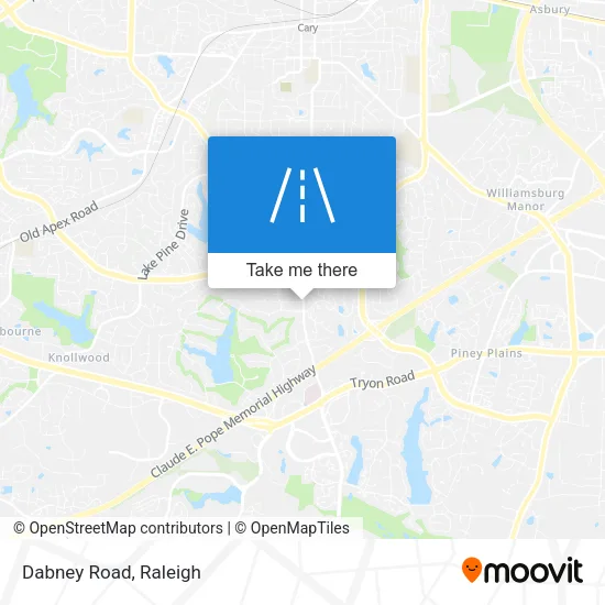 Dabney Road map