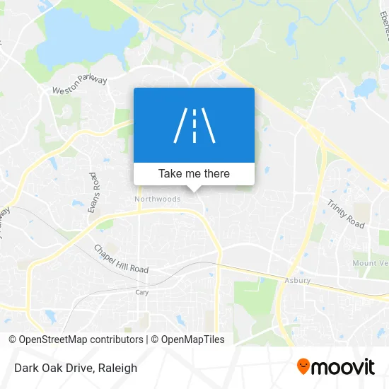 Dark Oak Drive map