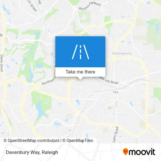 Davenbury Way map